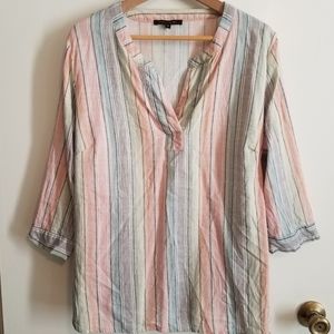 Tahari Pastel Rainbow Shirt